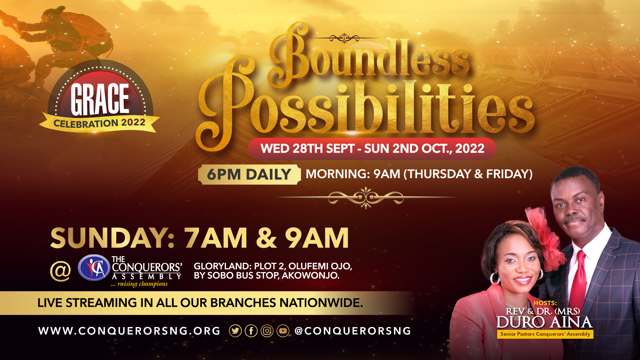 Grace Celebration 2022 – The Conquerors Assembly